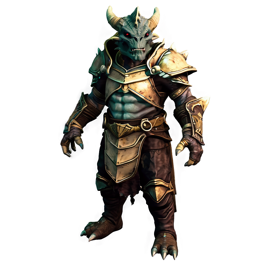 Dragonborn Necromancer Png 06262024 PNG image