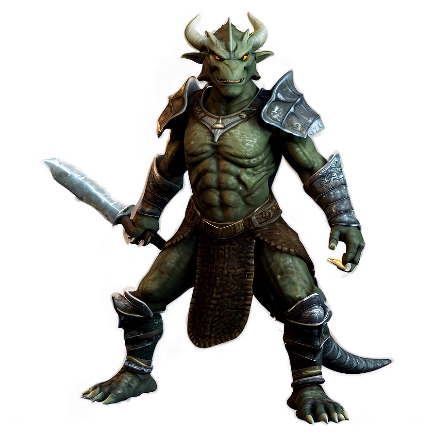 Dragonborn Warrior Png 06262024 PNG image