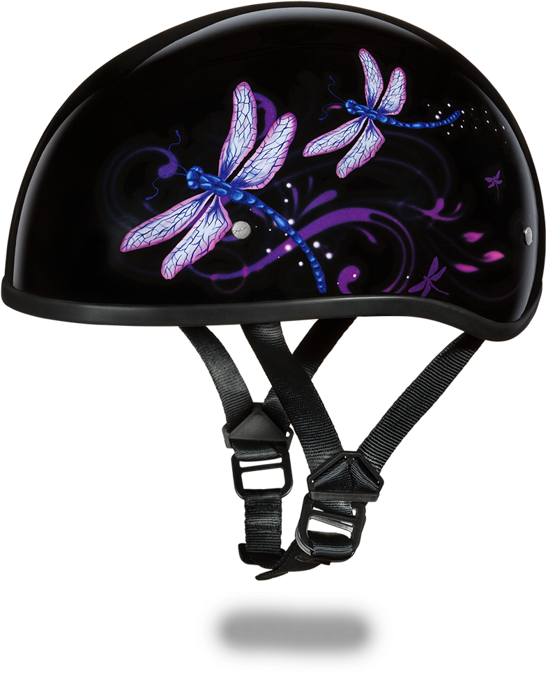 Dragonfly Design Motorcycle Helmet PNG image