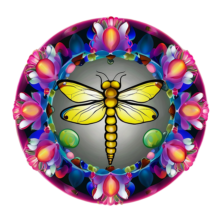 Dragonfly Mandala Png Jkm PNG image