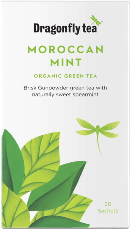 Dragonfly Tea Moroccan Mint Box PNG image