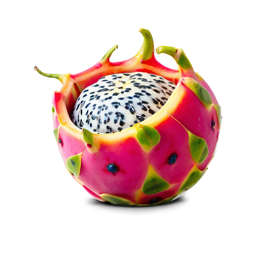 Dragonfruit Bowl Presentation Png 06122024 PNG image