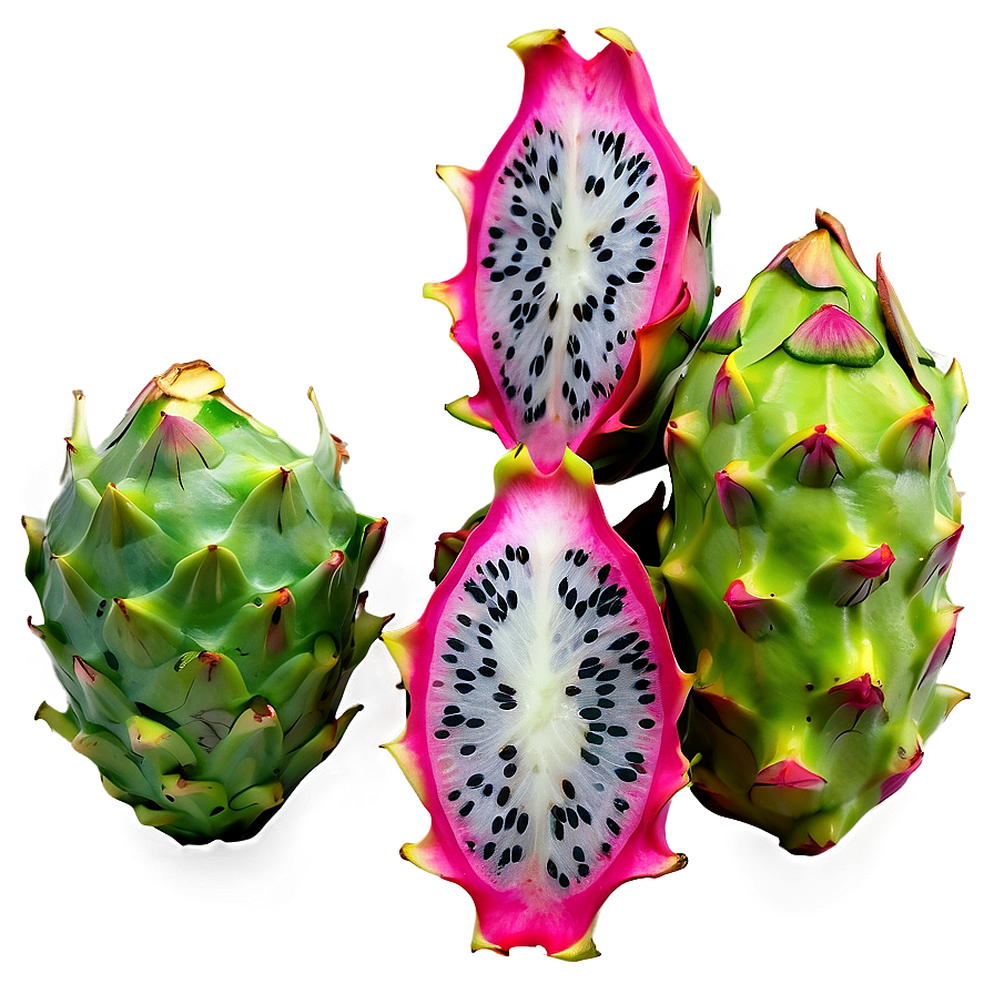 Dragonfruit Halves Display Png 46 PNG image