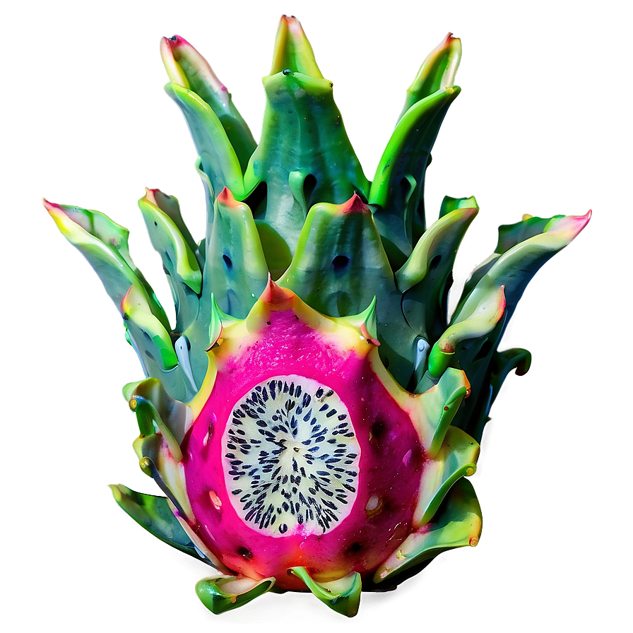 Dragonfruit Piece Isolated Png 71 PNG image