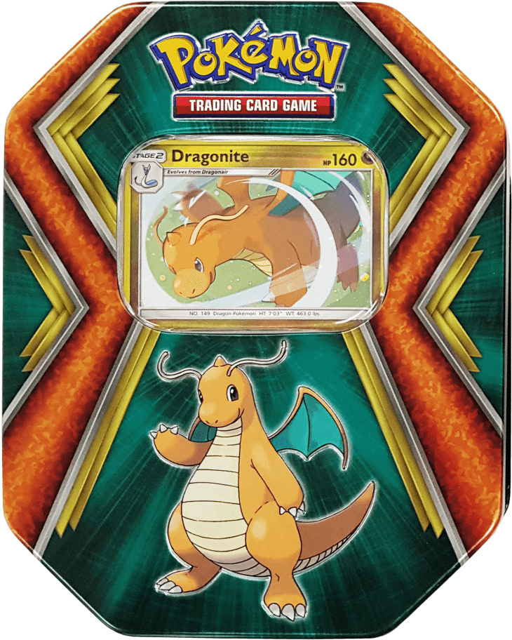 Dragonite Pokemon Card Packaging PNG image