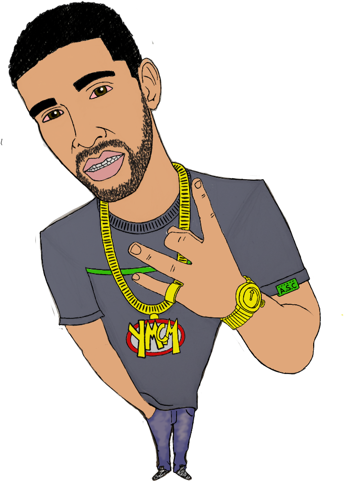 Drake Cartoon Illustration PNG image