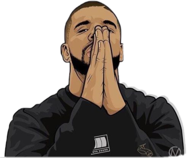 Drake Hand Gesture Illustration PNG image