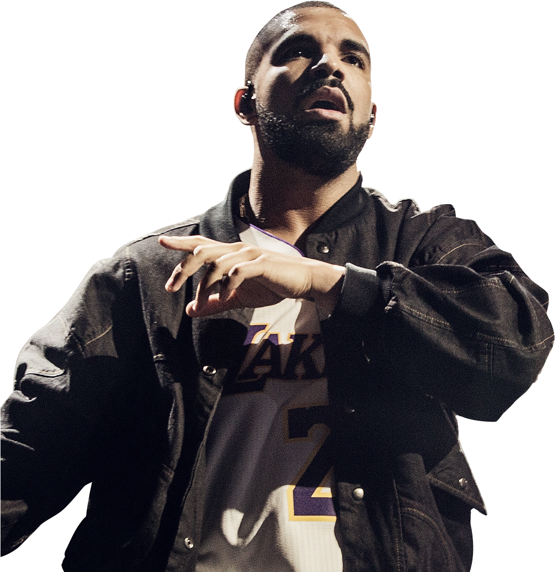 Drake Performingon Stage PNG image