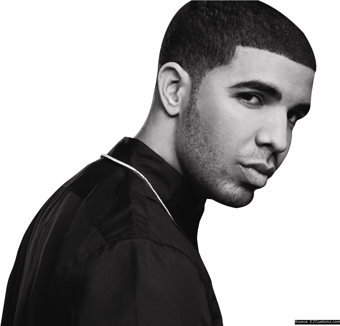 Drake Profile Portrait PNG image