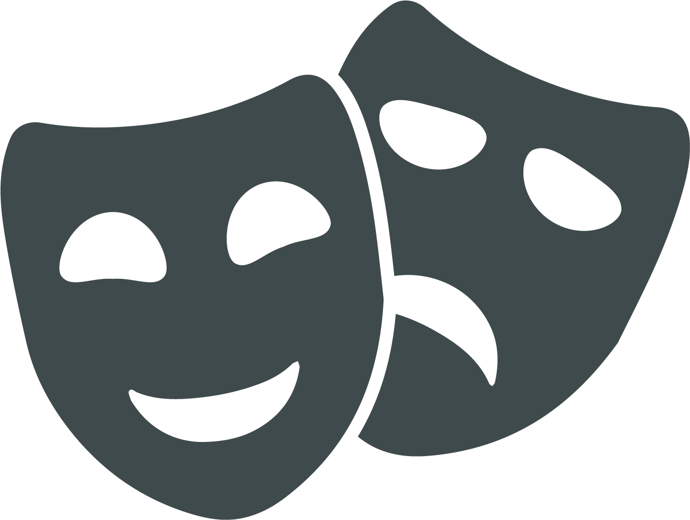 Drama Masks Icon PNG image