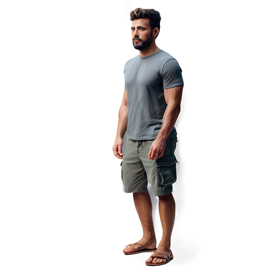 Drawstring Cargo Shorts Png Vco PNG image