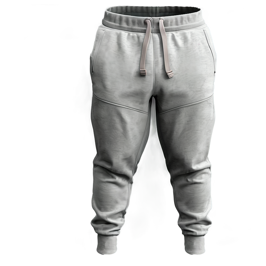 Drawstring Grey Sweatpants Png Hmk PNG image