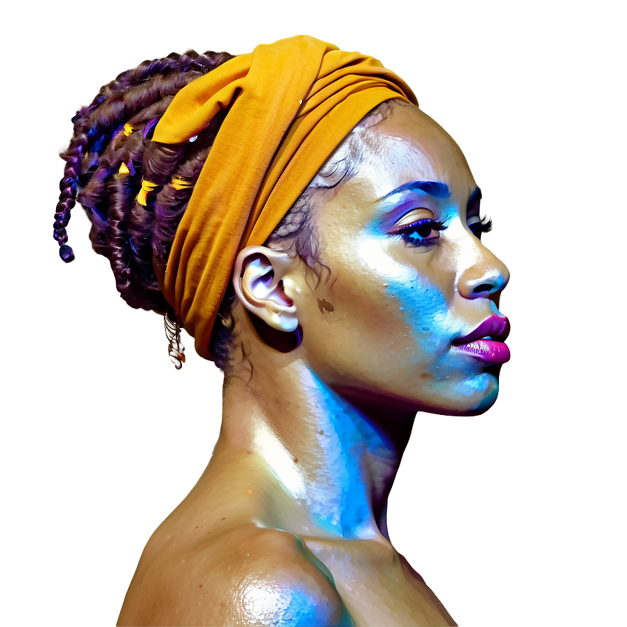 Dreads And Headwrap Styles Png Vmk PNG image