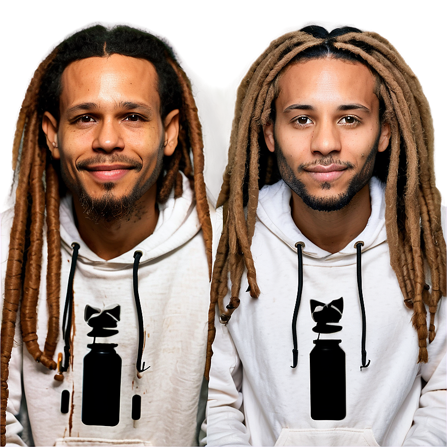 Dreads Transformation Journey Png 05242024 PNG image