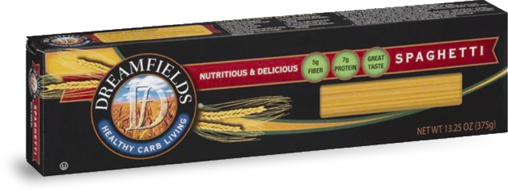 Dreamfields Spaghetti Pasta Box PNG image