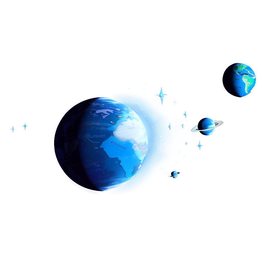 Dreamy Blue Planet Concept Png 71 PNG image