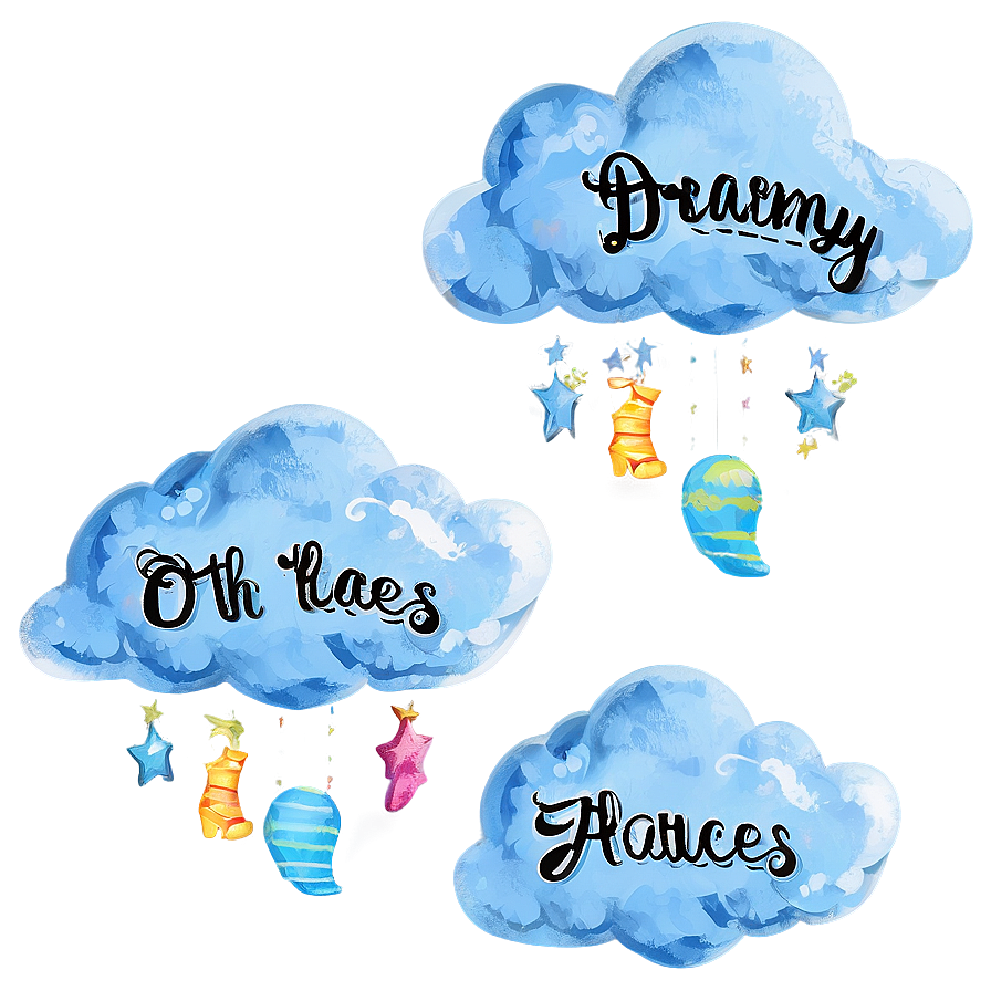 Dreamy Clouds Oh The Places You'll Go Png Fgb PNG image