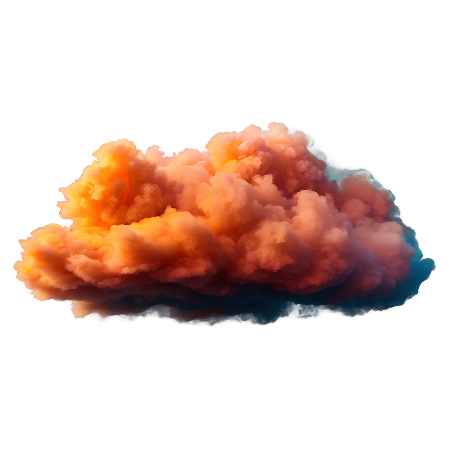 Dreamy Orange Smoke Cloud Png 06262024 PNG image