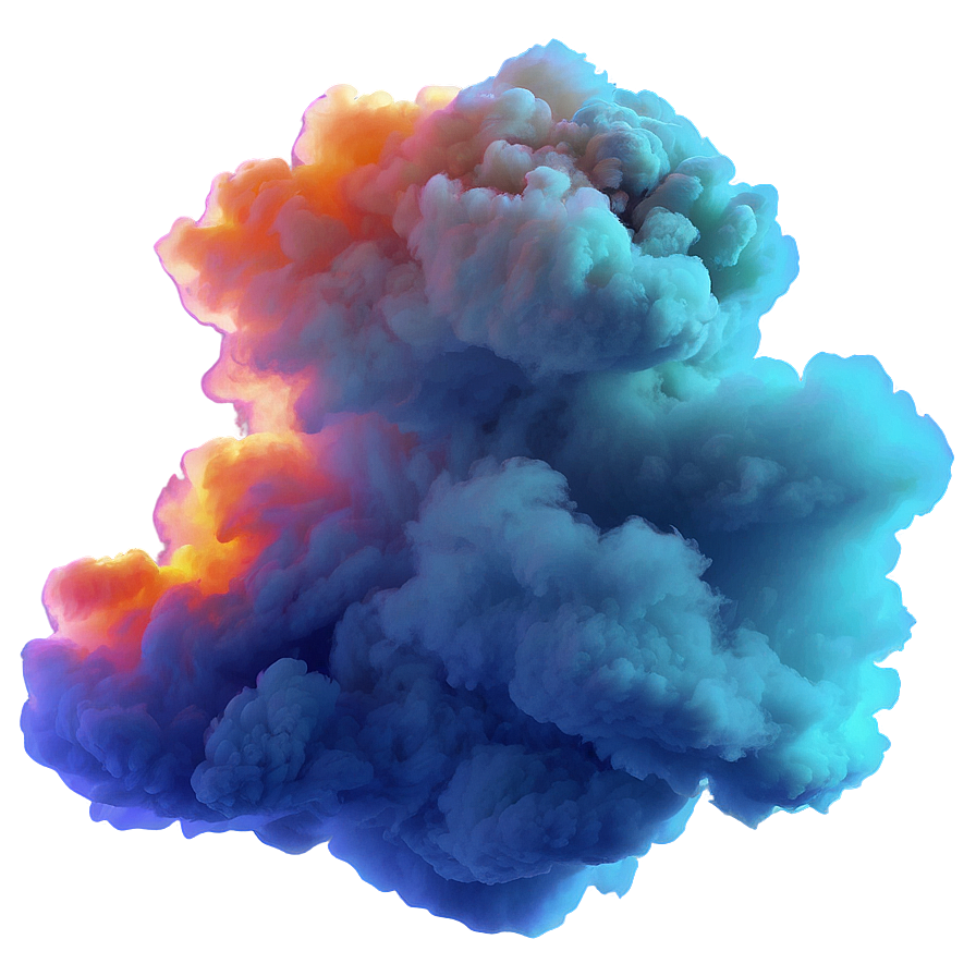 Dreamy Orange Smoke Cloud Png 06262024 PNG image