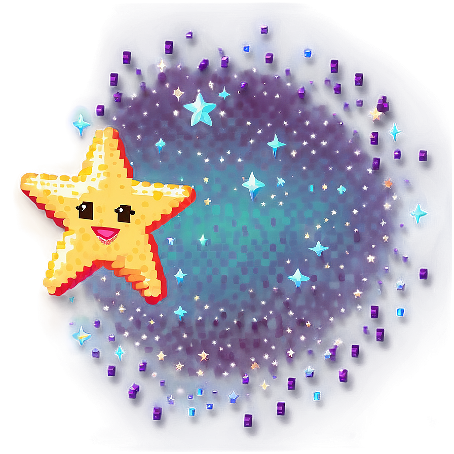 Dreamy Pixel Star Png 35 PNG image