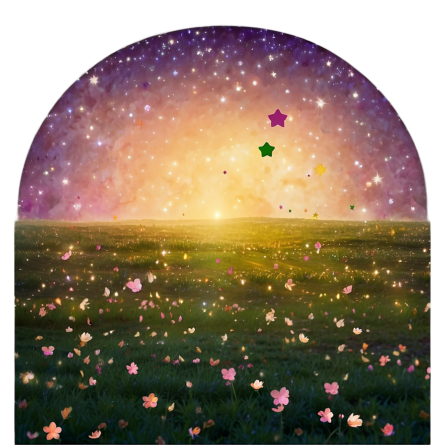 Dreamy Stardust Field Png Vce67 PNG image