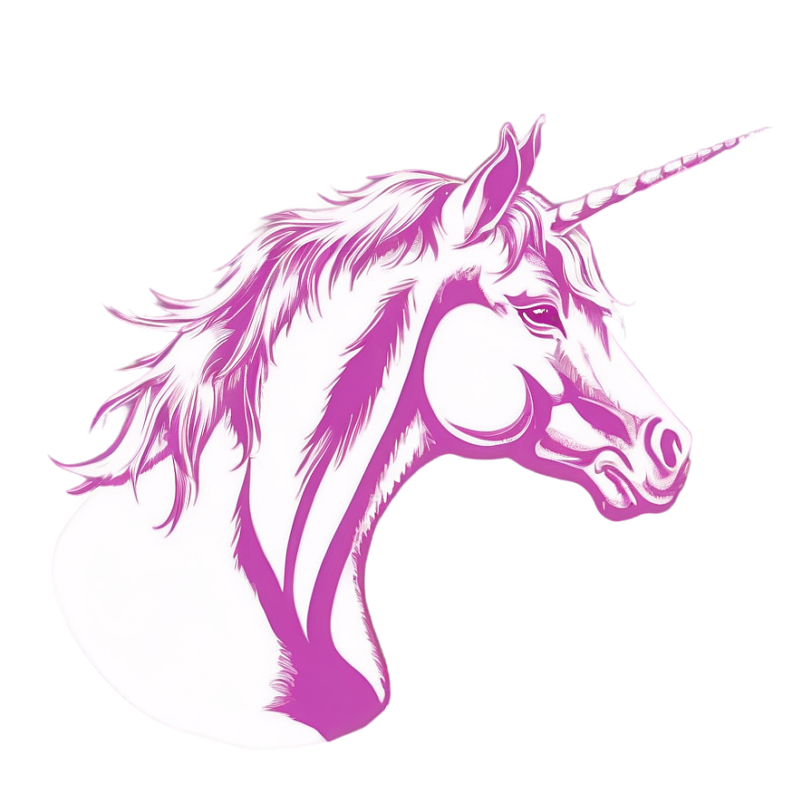 Dreamy Unicorn Silhouette Png 06282024 PNG image