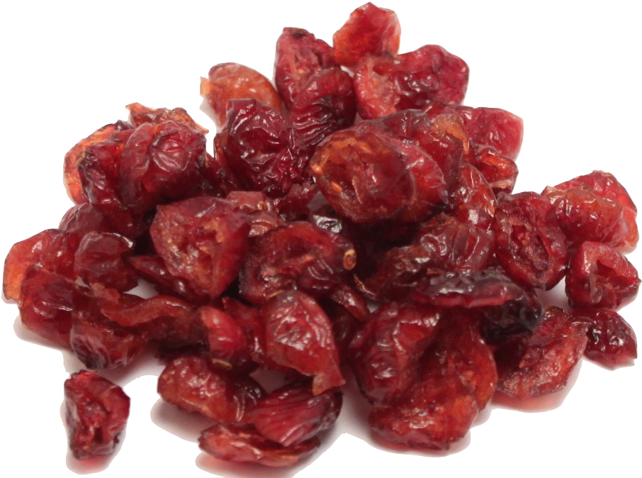 Dried Cranberries Pile Transparent Background PNG image