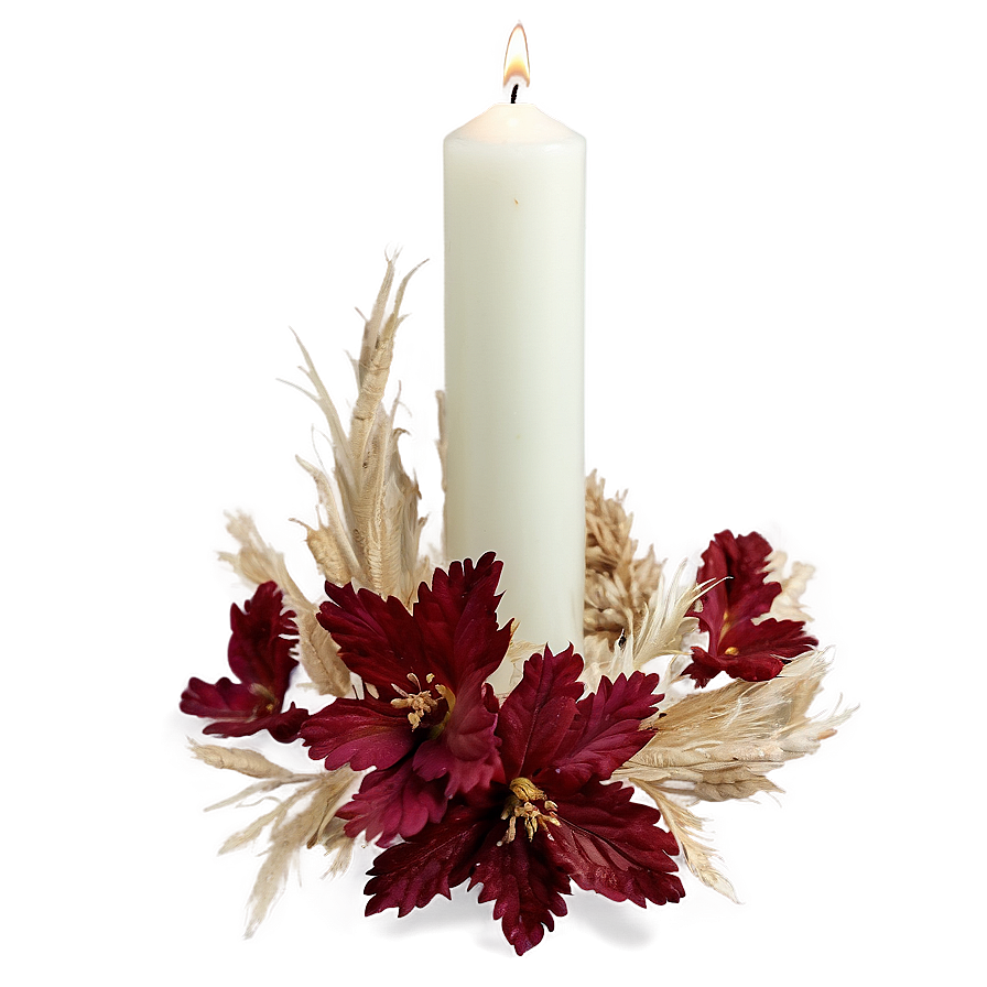 Dried Flower Candle Embeds Png 79 PNG image