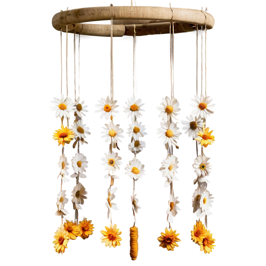 Dried Flower Mobiles For Nursery Png 06122024 PNG image