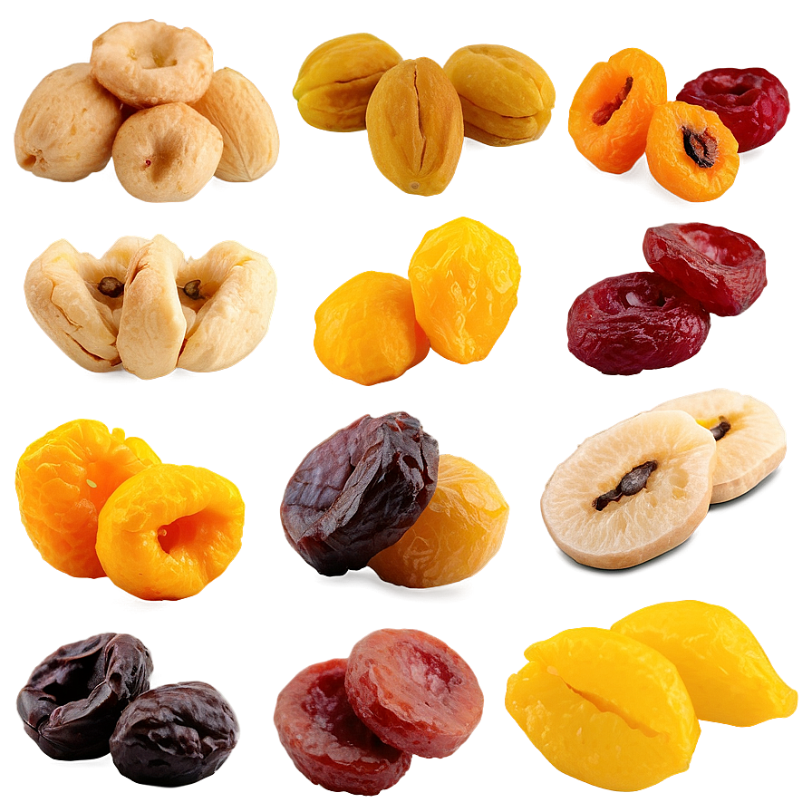 Dried Fruit Compilation Png Rot PNG image