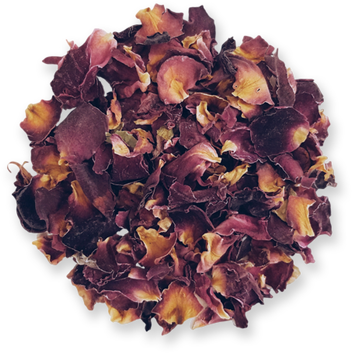 Dried Rose Petals Top View PNG image