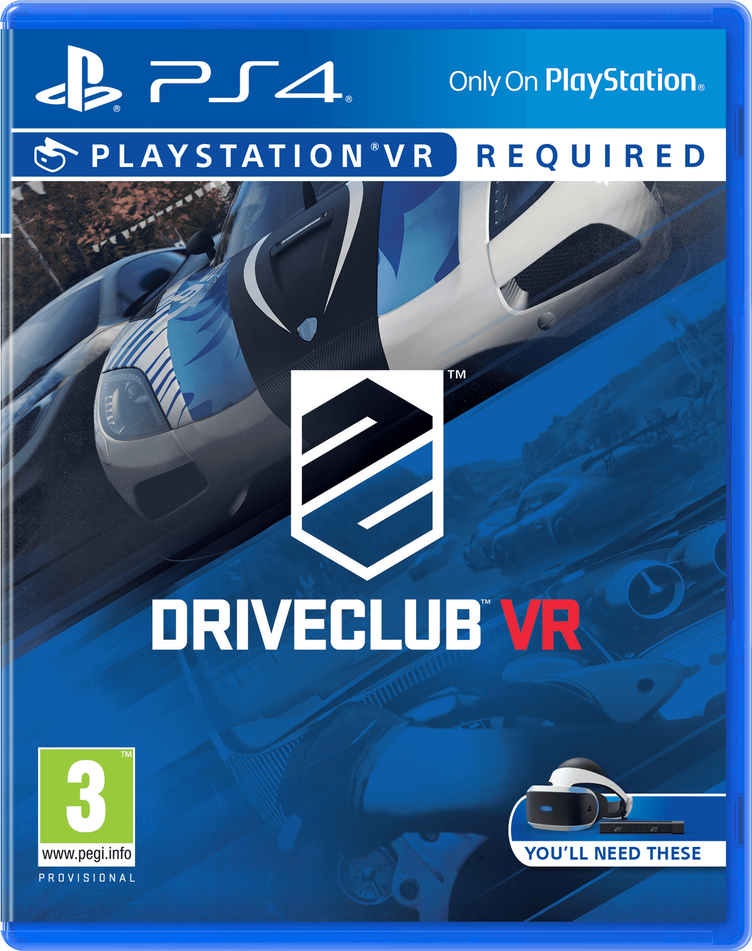 Drive Club V R P S4 Game Cover PNG image