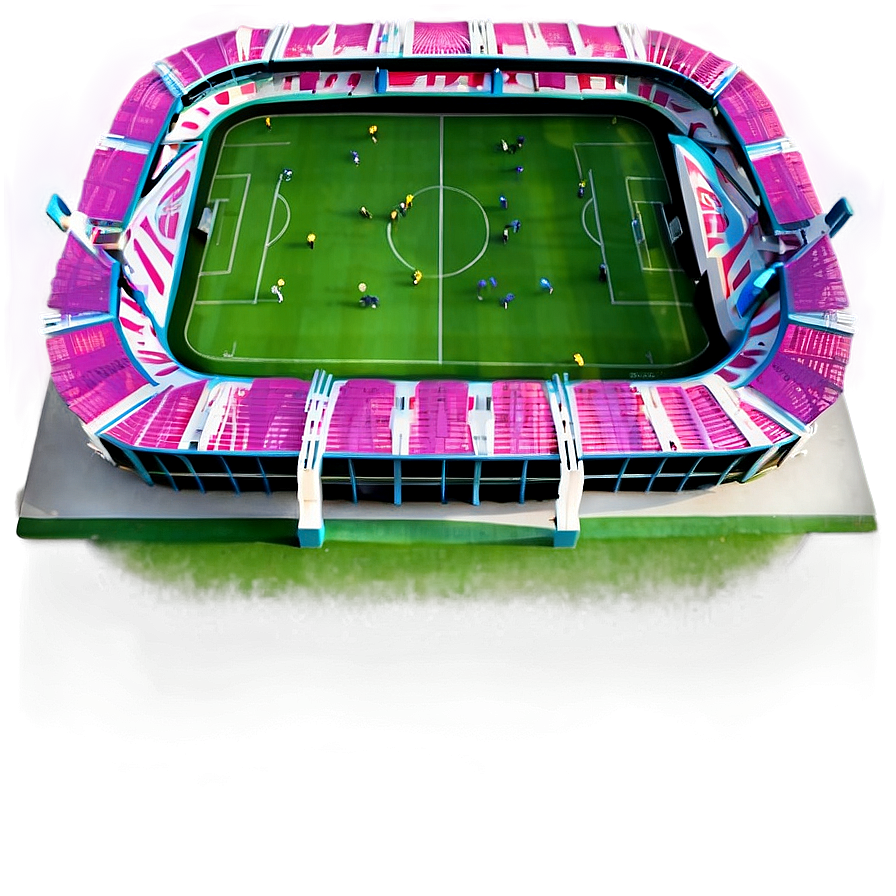 Drone View Soccer Stadium Png 06252024 PNG image