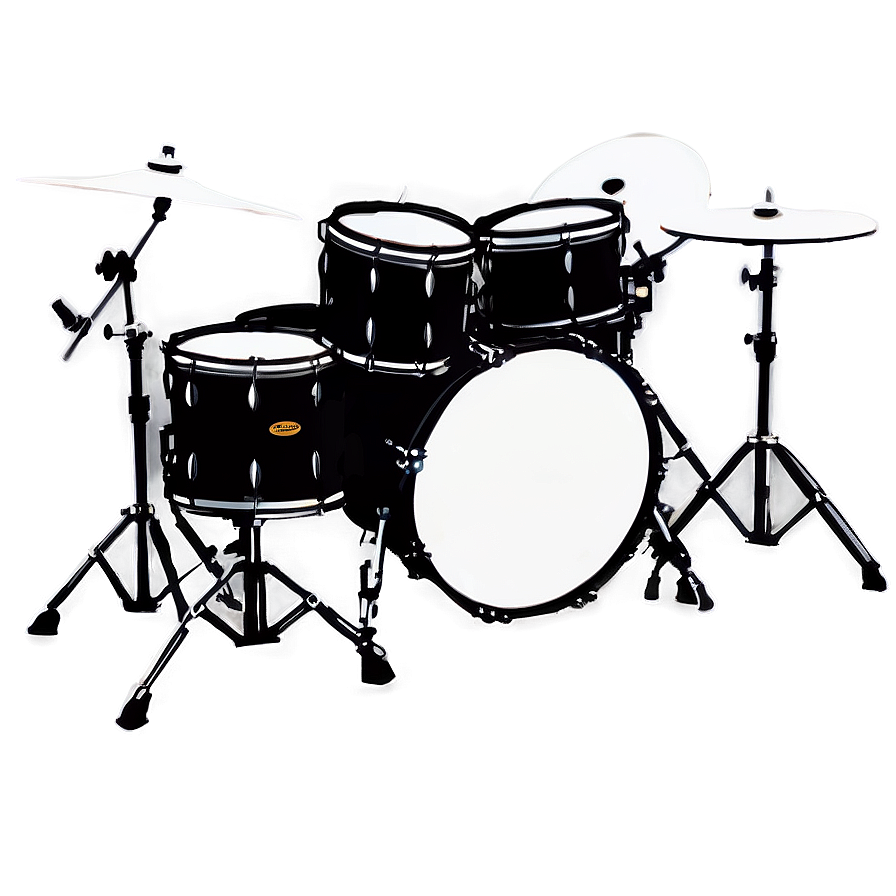 Drum Kit Silhouette Png 67 PNG image