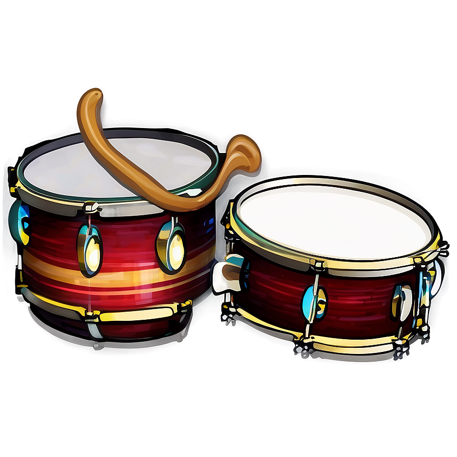 Drum Set Flat Png 05242024 PNG image