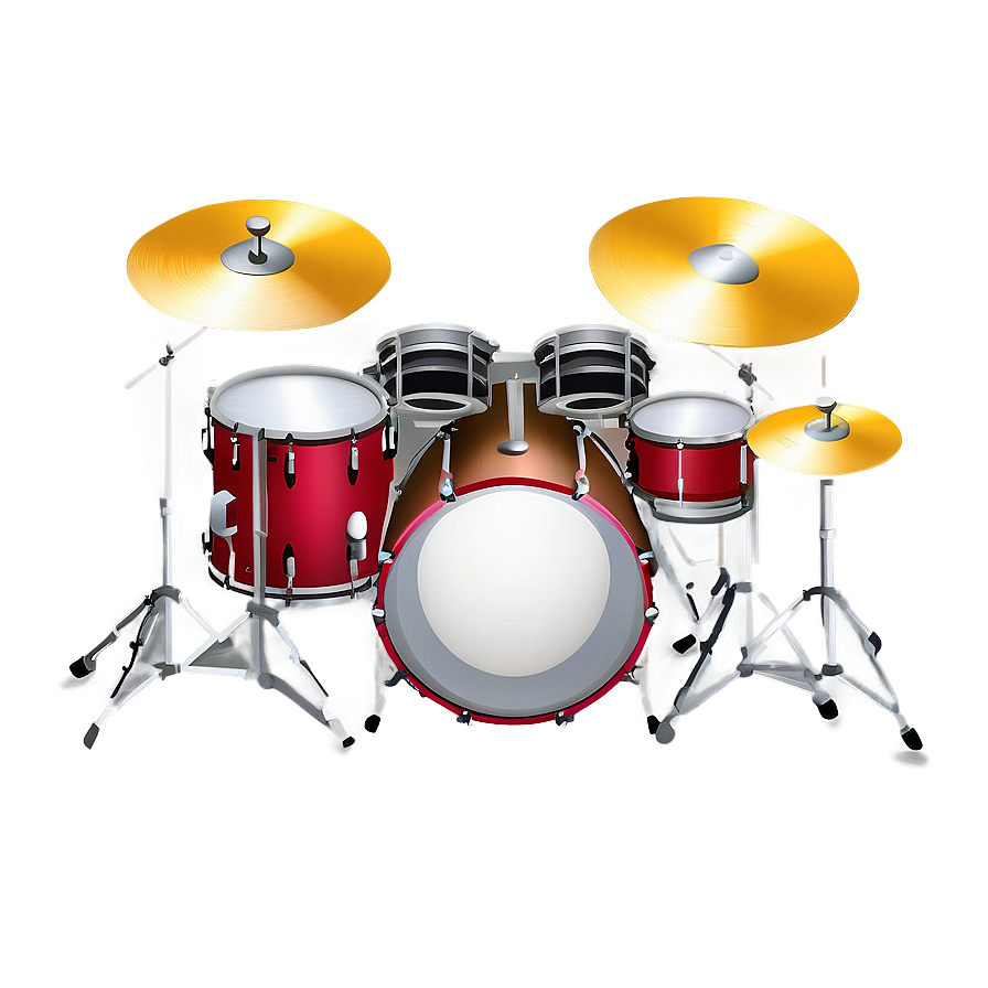 Drum Set Isometric Png 05242024 PNG image