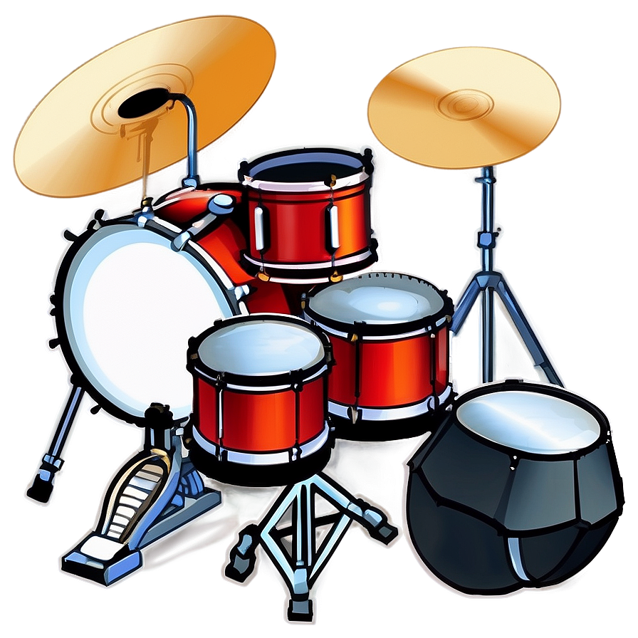 Drum Set Isometric Png 91 PNG image