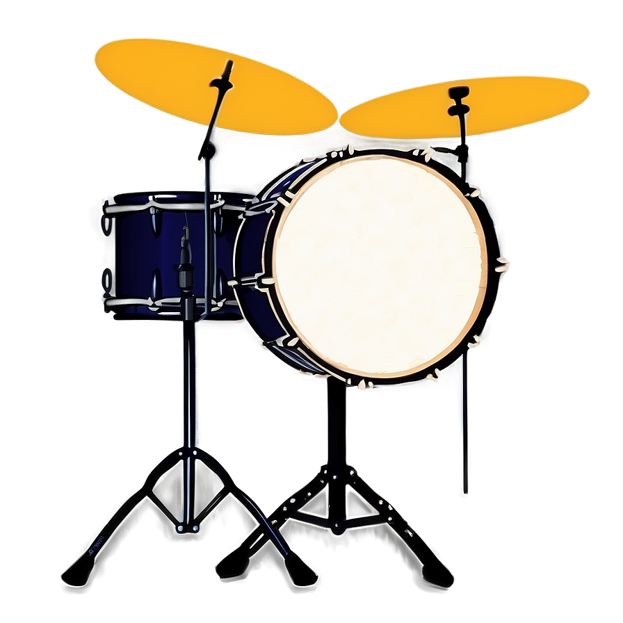 Drum Set Silhouette Png 05242024 PNG image