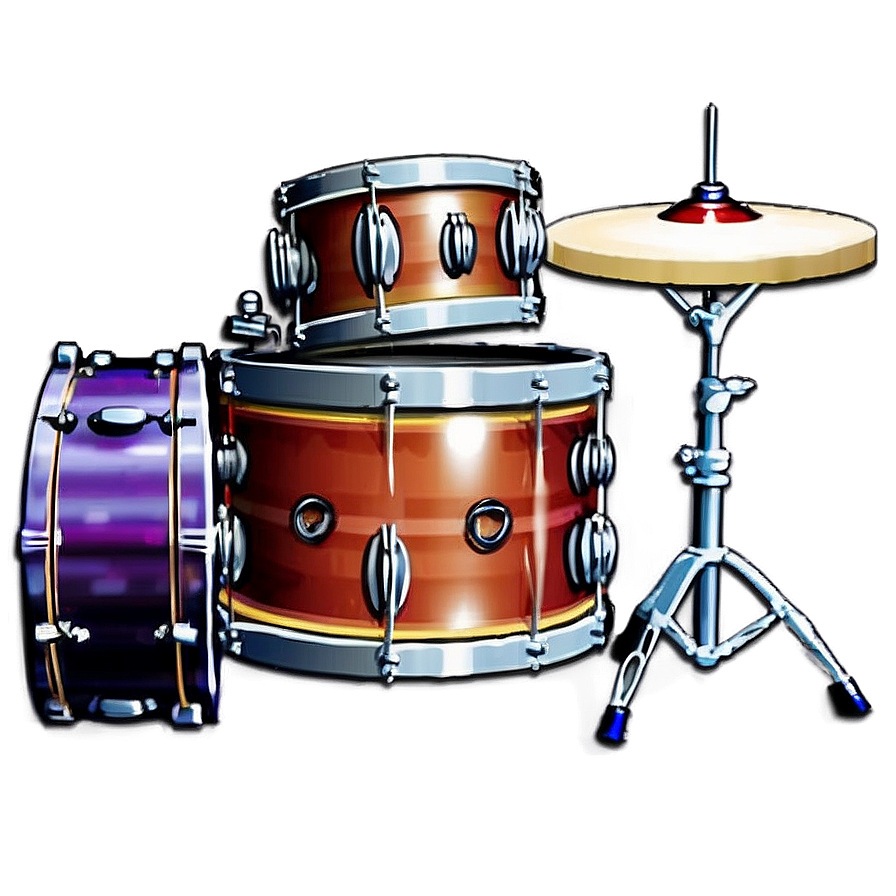 Drum Set Vintage Png 05242024 PNG image
