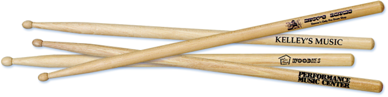 Drumsticks Branded Promotional PNG image