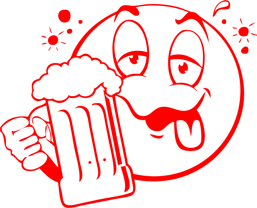 Drunk Emoji Holding Beer PNG image