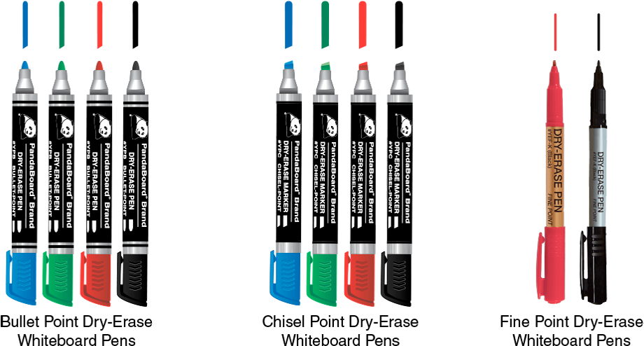 Dry Erase Whiteboard Markers Variety PNG image