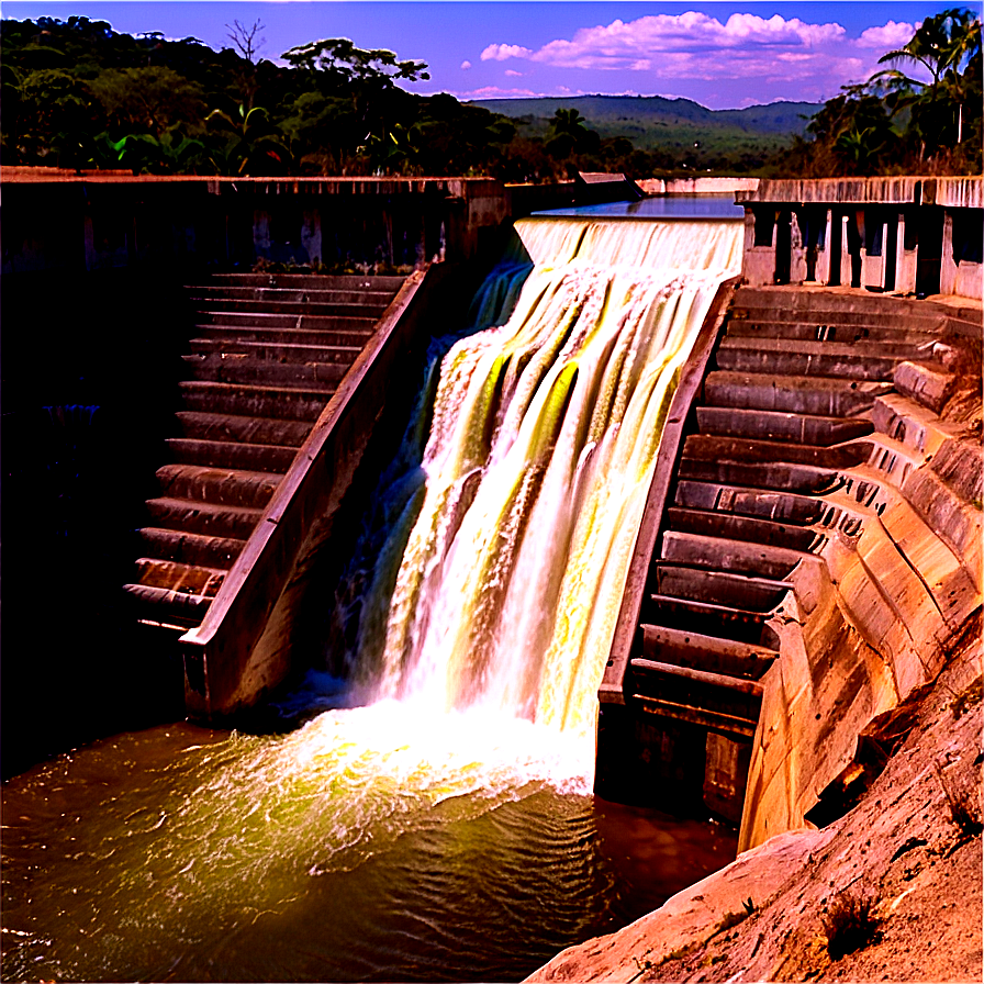 Dry Season Lower Water Dam Png 17 PNG image