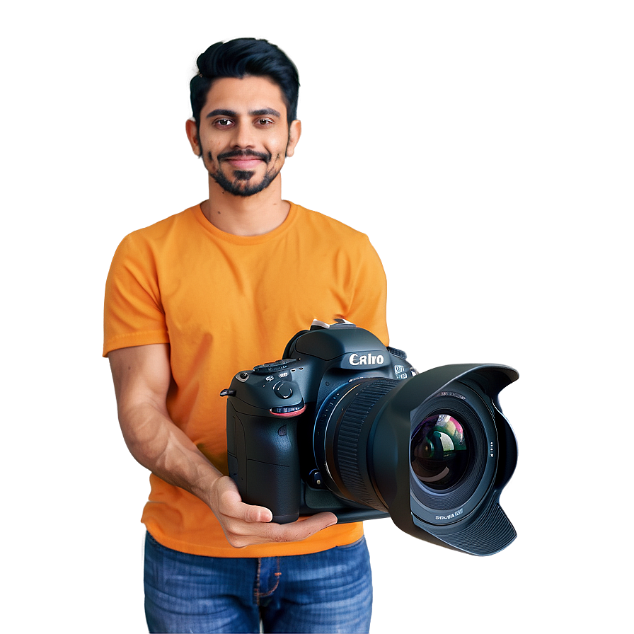 Dslr Camera In Hand Png 9 PNG image