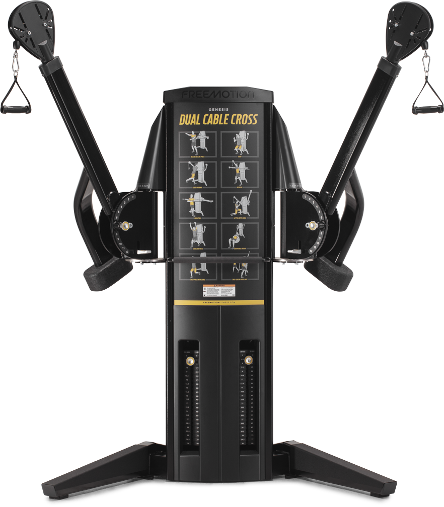 Dual Cable Cross Machine Freemotion Fitness Equipment PNG image