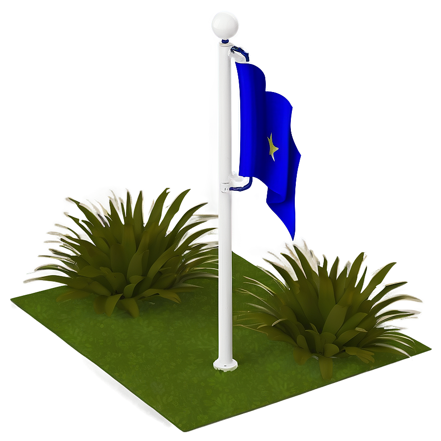 Dual Flagpole Arrangement Png Eoe PNG image