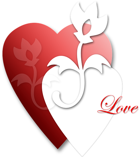 Dual Heart Love Graphic PNG image