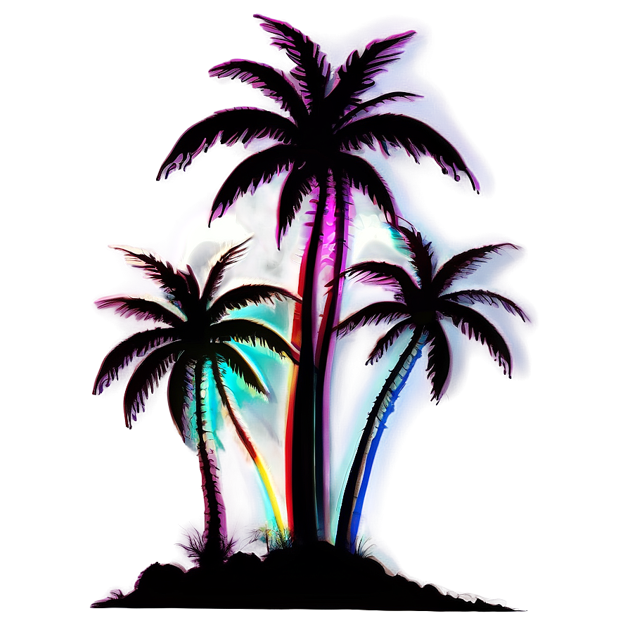 Dual Palm Tree Silhouette Png Noi72 PNG image