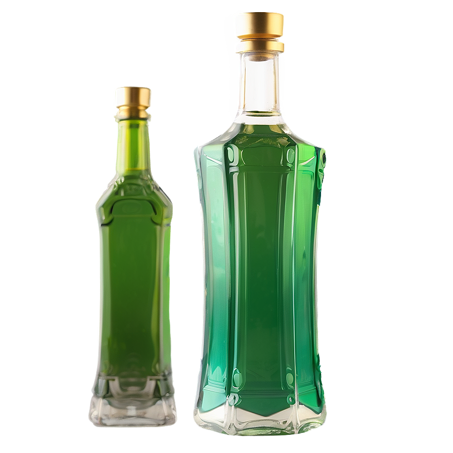 Dual-tone Liquor Bottle Png 06132024 PNG image