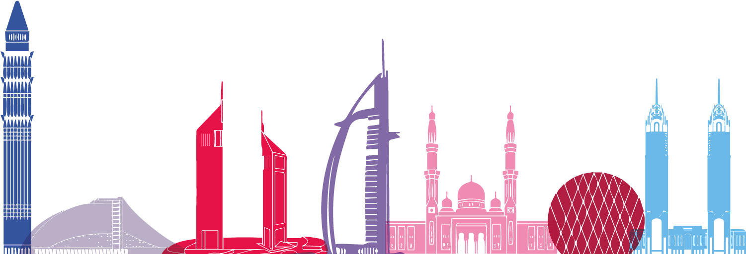 Dubai Skyline Silhouette PNG image